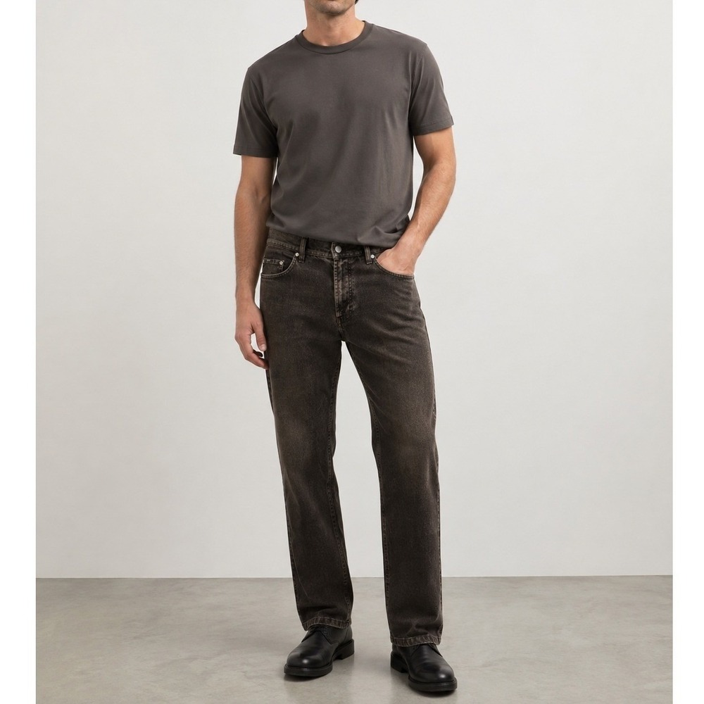 Brax Feel Good Corduroy Pants Mens 34 Brown Pima Cotton Straight Stretch Leg